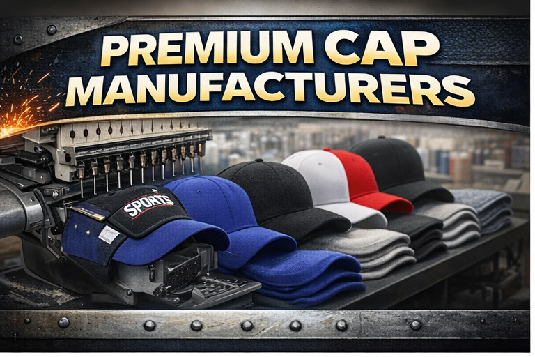 Premium custom caps manufactured in Erode for corporate, retail and promotional supply across South and Perundurai